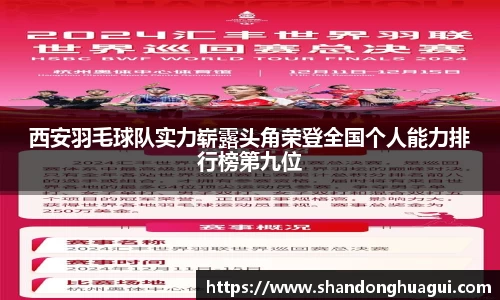 西安羽毛球队实力崭露头角荣登全国个人能力排行榜第九位